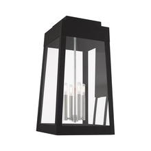  20861-04 - 4 Lt Black Outdoor Wall Lantern