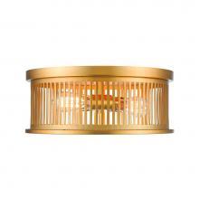 Z-Lite 334F3BR - 3 Light Flush