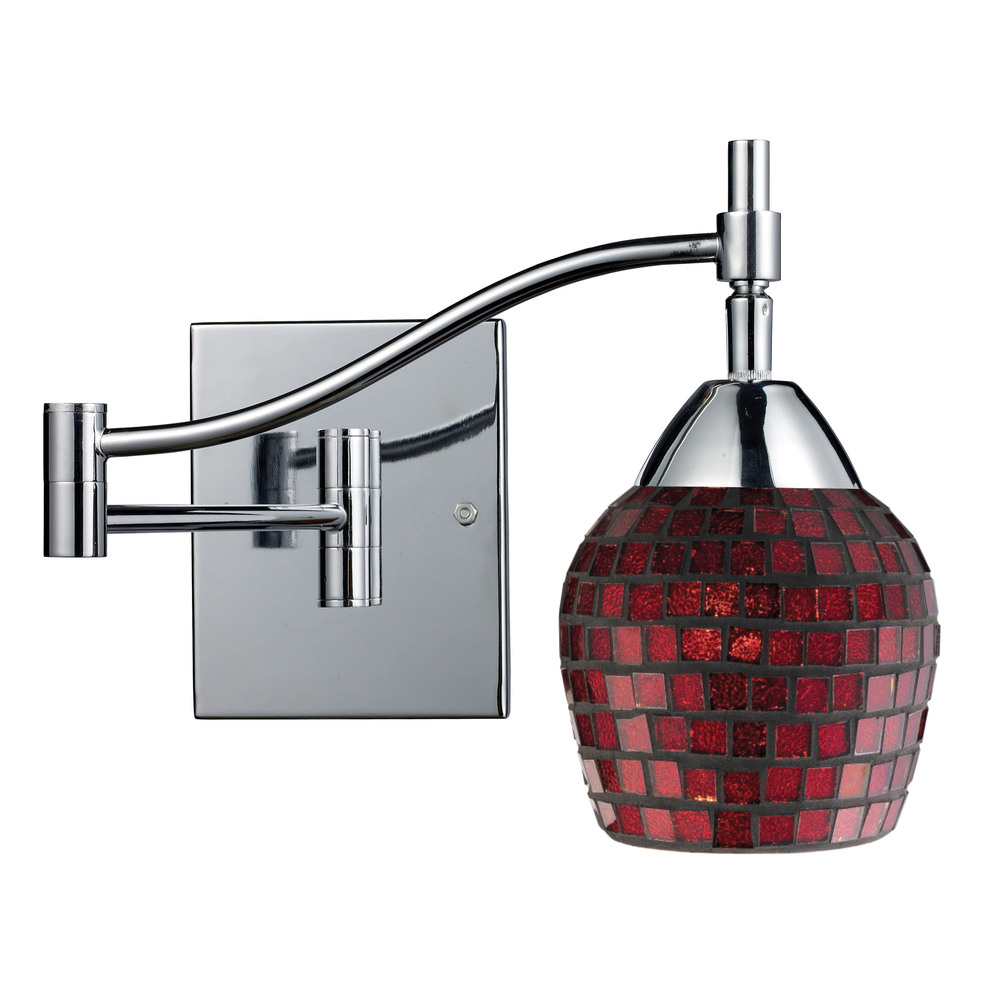 Celina 1 Light Swingarm Sconce In Polished Chrom