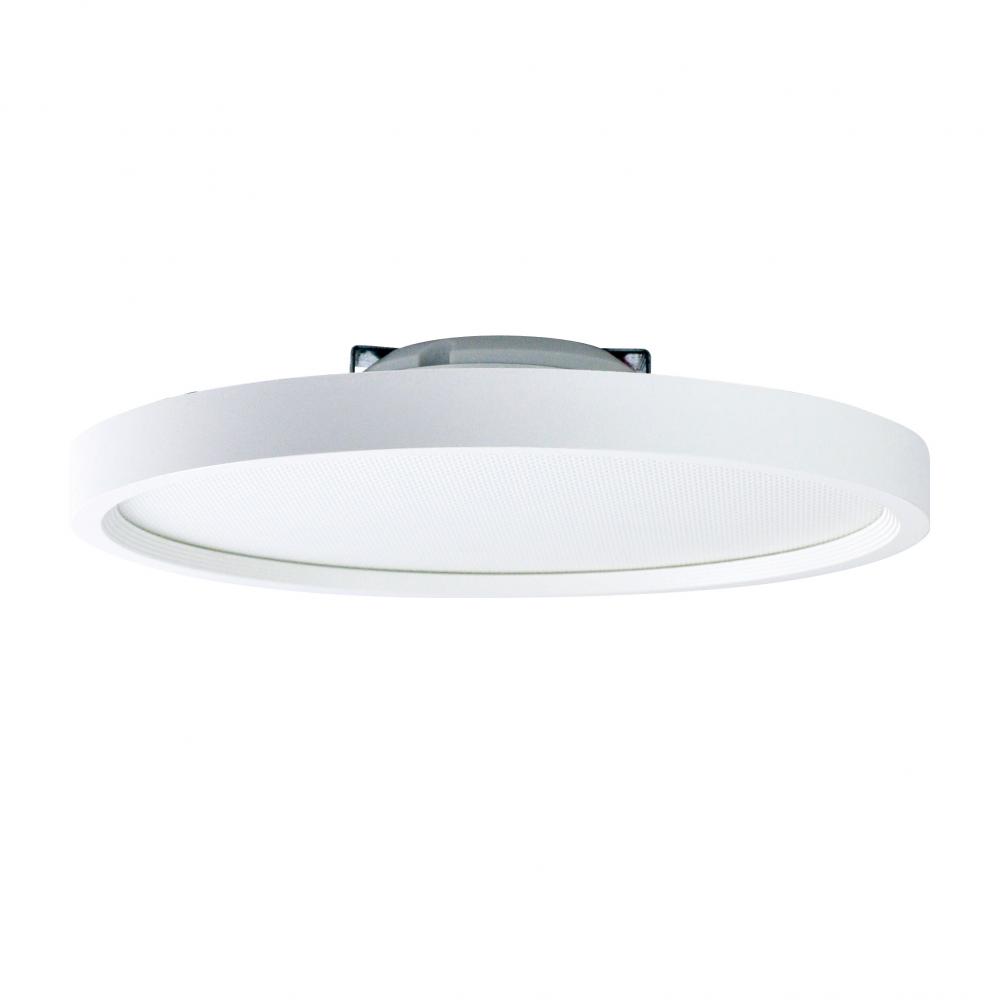 7" SURF Round LED Surface Mount, 1100lm / 14W, 4000K, White finish