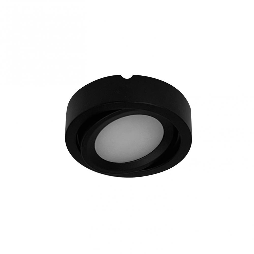 24V Josh Adjustable LED Puck Light, 300lm / 3000K, Black Finish