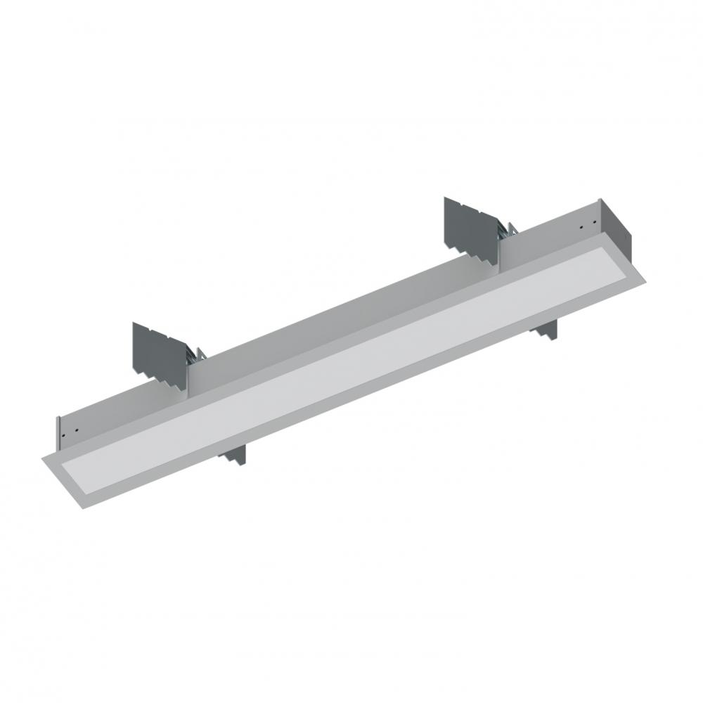 2' L-Line LED Recessed Linear, 2100lm / 3500K, Aluminum Finish