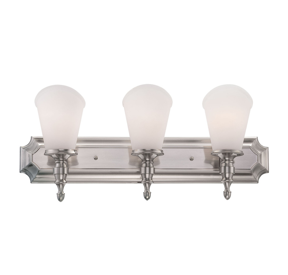 Three Light Pewter Vanity