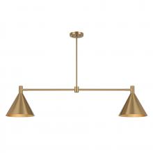 Savoy House 1-8005-2-127 - Pharos 2-Light Linear Chandelier in Noble Brass by Breegan Jane