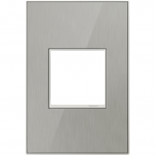 Legrand AWM1G2MS4 - adorne® Brushed Stainless One-Gang Screwless Wall Plate