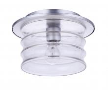 Craftmade ZA3637-SA - Canon 1 Light Outdoor Flush Mount in Satin Aluminum