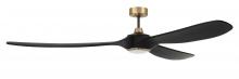 Craftmade EVY72FBSB3 - 72" Envy in Flat Black/Satin Brass w/ Flat Black Blades