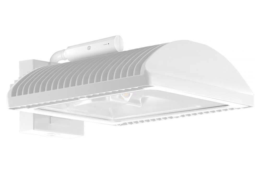 WALLPACKS 13680 LUMENS LPACK FLAT WALLMOUNT LIGHTCLOUD CONTROLLER 105W LED TYPE IV 120V-277V 0-10V