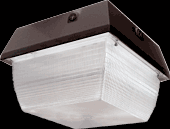 VANDALPROOF 3200 LUMENS VAN3 9 INCH X 9 INCH CEILING MOUNT 42W CFL-QT LAMP 120V PHOTOCELL