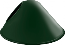 RAB Lighting GSACG - ANGLED CONE SHADE FOR GNLED GOOSENECK HUNTER GREEN