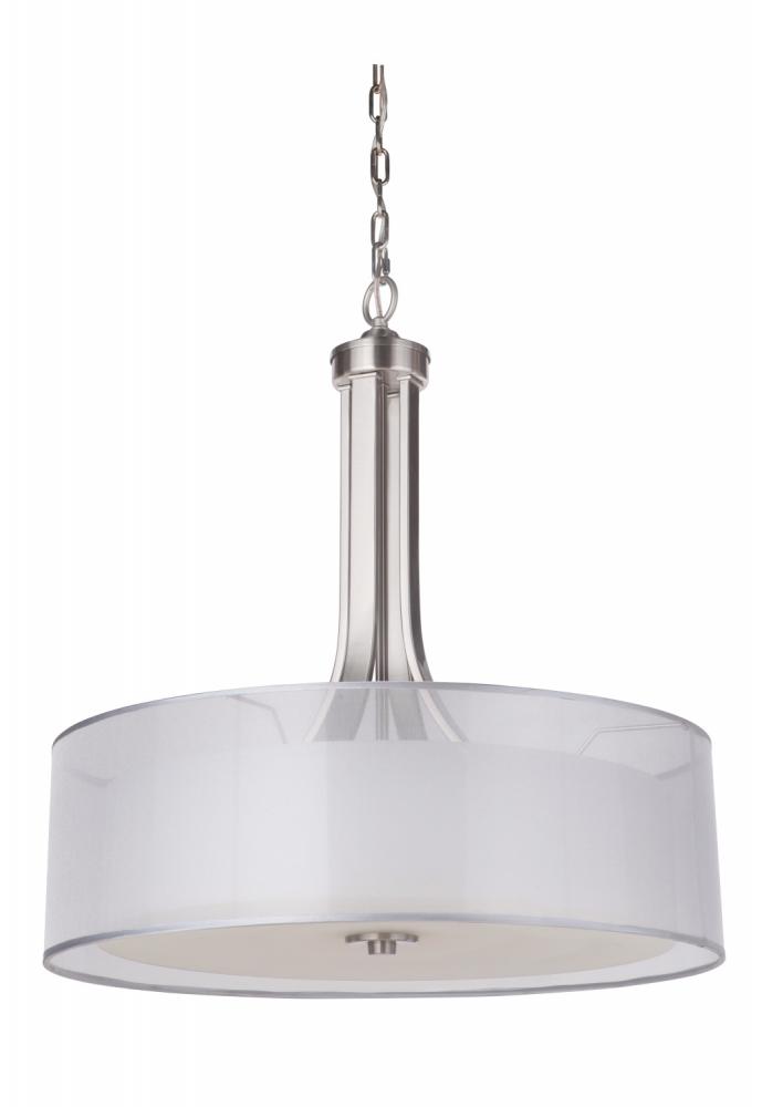 Hudson 4 Light Pendant - Silver