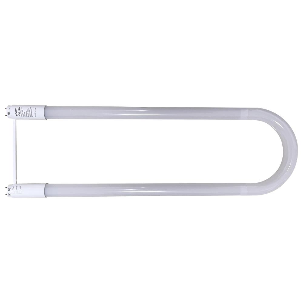 13 Watt T8 U-BEND LED; 50000 Hours; Medium Bi Pin Base; CCT Selectable; Type A/B; White Finish;