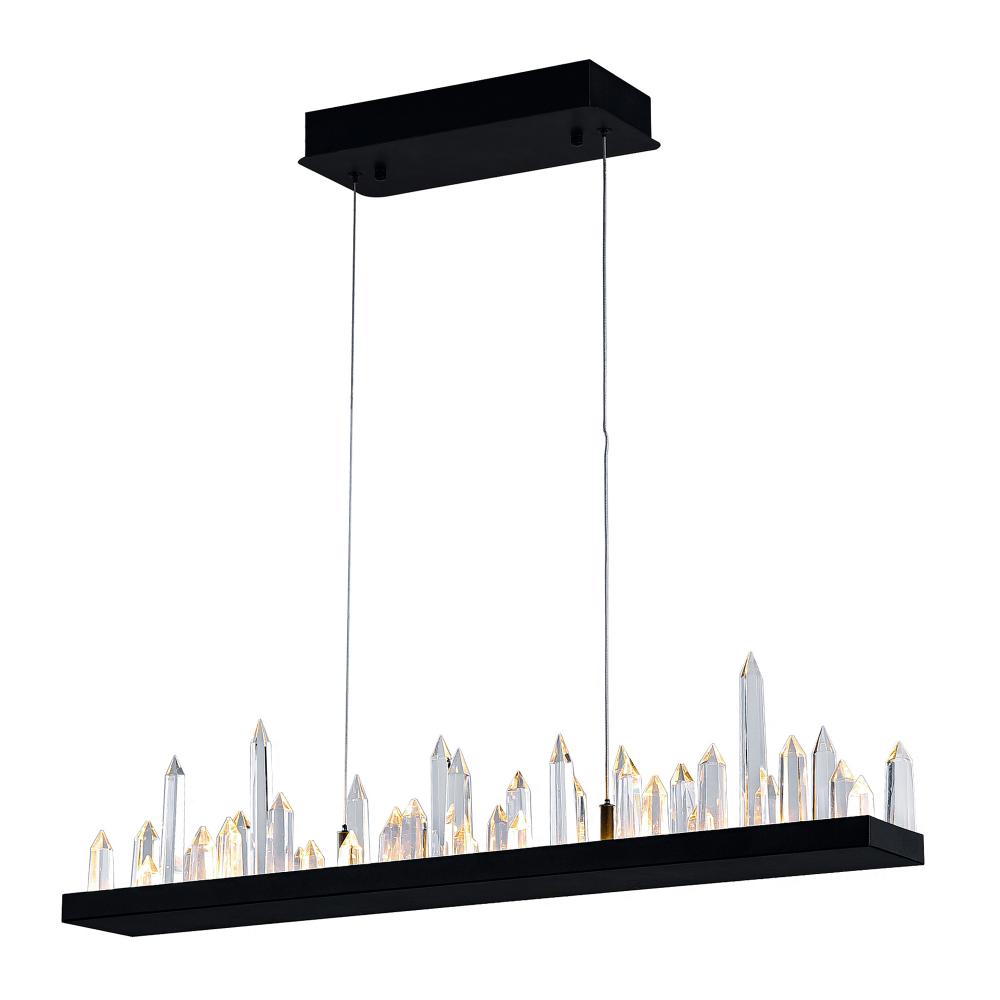 Juliette LED Chandelier With Black Finish