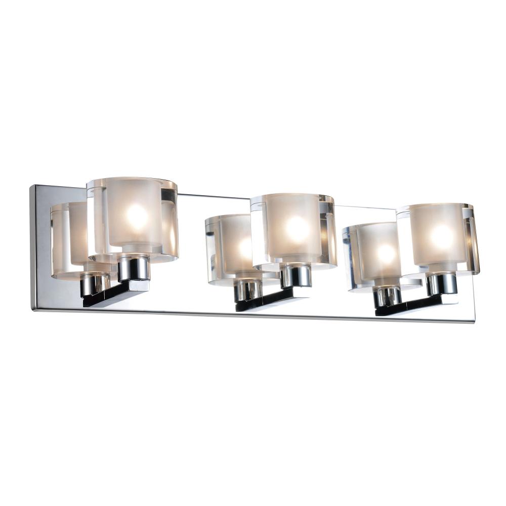 Tina 3 Light Wall Sconce With Chrome Finish