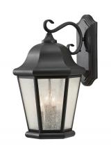  OL5904EN/BK - Martinsville traditional 4-light LED outdoor exterior extra large wall lantern sconce in black finis