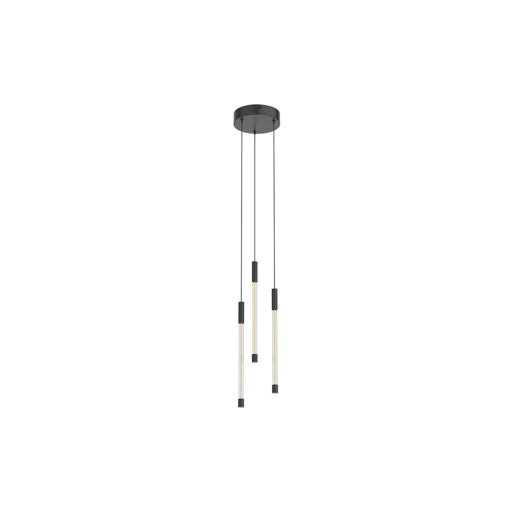 Motif 13-in Black LED Multi Pendant