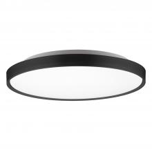 Kuzco Lighting Inc FM43522-BK-5CCT - Brunswick 22-in Black LED Flush Mount