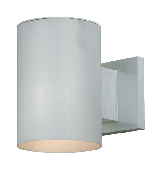 Chiasso 5-in Outdoor Wall Light Satin Aluminum