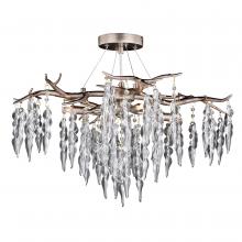 Vaxcel International C0222 - Rainier 24-in Semi Flush Ceiling Light Silver Mist