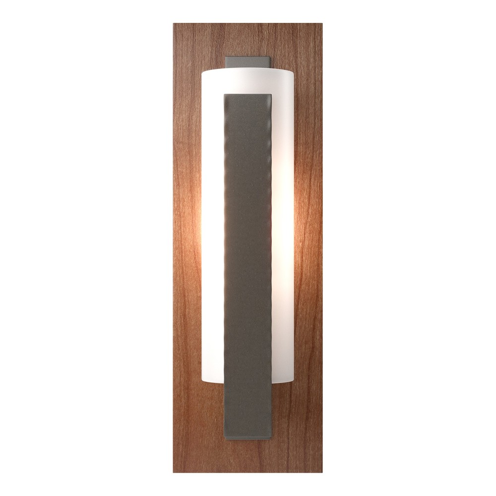 Forged Vertical Bar Sconce - Cherry or Copper Backplate