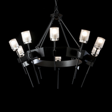 Hubbardton Forge 101525-SKT-10-YC0369 - Echo 10-Light Circular Chandelier