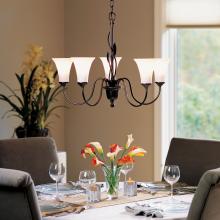 Hubbardton Forge 103052-SKT-03-GG0067 - Forged Leaves 5 Arm Chandelier