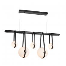 Hubbardton Forge 131046-LED-STND-10-24-LK-WB-GG0701 - Derby Linear 5-Light LED Pendant