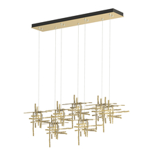 Hubbardton Forge 131095-SKT-STND-86-II0728 - Tura 7-Light Seeded Glass Pendant