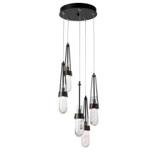 Hubbardton Forge 131120-SKT-STND-14-YJ0434 - Link 5-Light Blown Glass Pendant