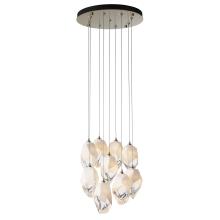 Hubbardton Forge 131141-SKT-LONG-86-WP0755 - Chrysalis 9-Light Large Crystal Pendant