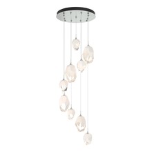 Hubbardton Forge 131142-SKT-LONG-82-WP0756 - Chrysalis 9-Light Mixed Crystal Pendant