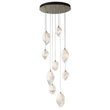 Hubbardton Forge 131142-SKT-LONG-86-WP0756 - Chrysalis 9-Light Mixed Crystal Pendant