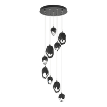 Hubbardton Forge 131142-SKT-STND-10-BP0756 - Chrysalis 9-Light Mixed Crystal Pendant