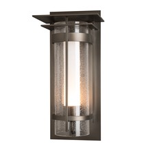 Hubbardton Forge 305998-SKT-77-ZS0656 - Torch  Seeded Glass with Top Plate Large Outdoor Sconce