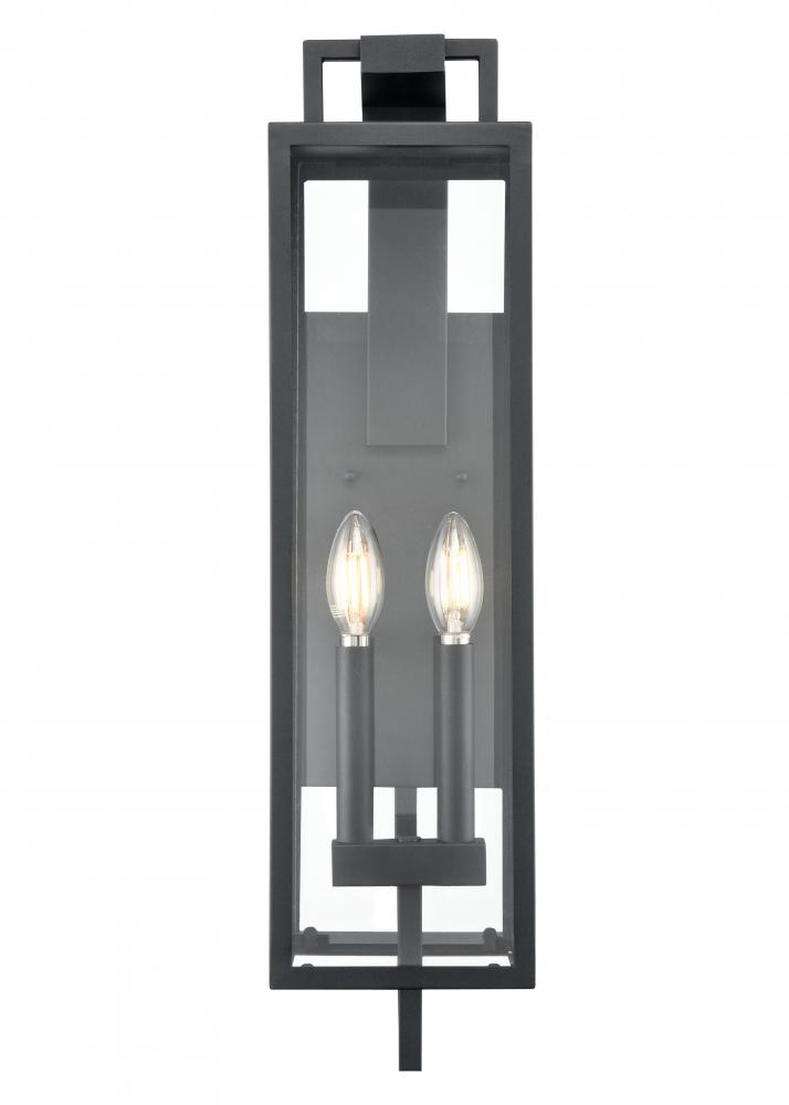 Lamont 2-Light Outdoor Wall Sconce Textured Black