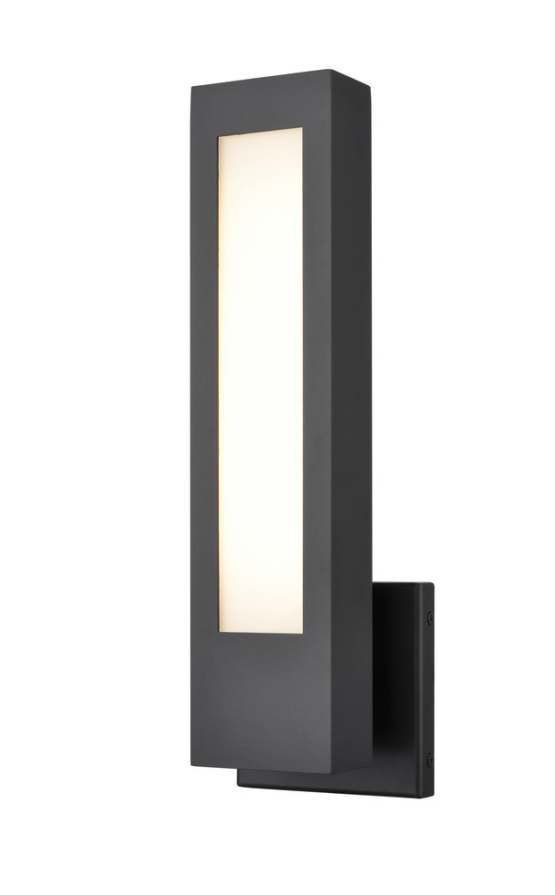 Amster 1-Light LED Outdoor Wall Sconce Powder Coated Black