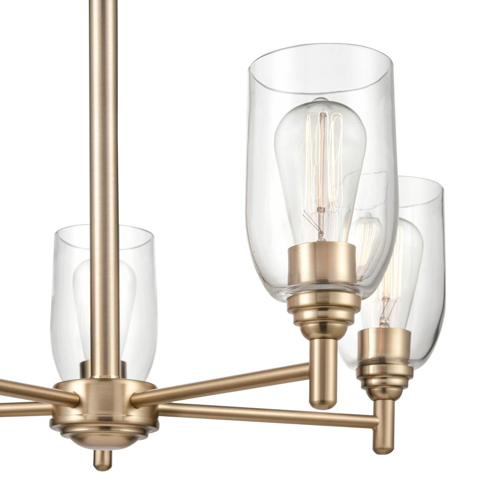 Arlett 5-Light Chandelier Ceiling Light Modern Gold