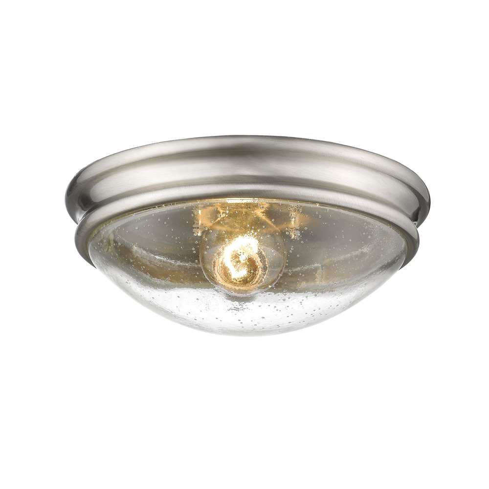 1-Light Flushmount Ceiling Light Brushed Nickel