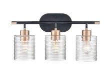 Millennium 9413-MB/MG - Renitta 3-Light Vanity Matte Black Modern Gold