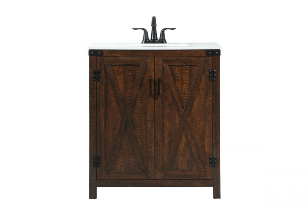 30 Inch Single Bathroom Vanity in Expresso