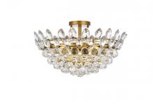 Elegant 1105F20BR - Emilia 20 Inch Flush Mount in Brass