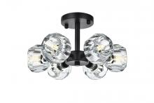 Elegant 3505F14BK - Eren 14 Inch Flush Mount in Black