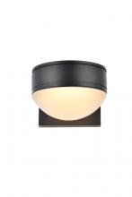 Elegant LDOD4014BK - Raine Integrated LED Wall Sconce in Black