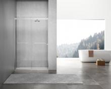 Elegant SD202-4876PCH - Frameless Shower Door 48x76 Polished Chrome