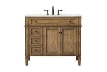 Elegant VF12540DW - 40 Inch Single Bathroom Vanity in Driftwood