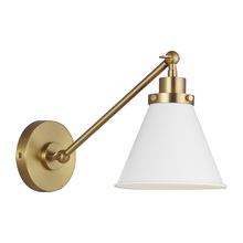 Visual Comfort & Co. Studio Collection CW1121MWTBBS - Wellfleet Single Arm Cone Task Sconce