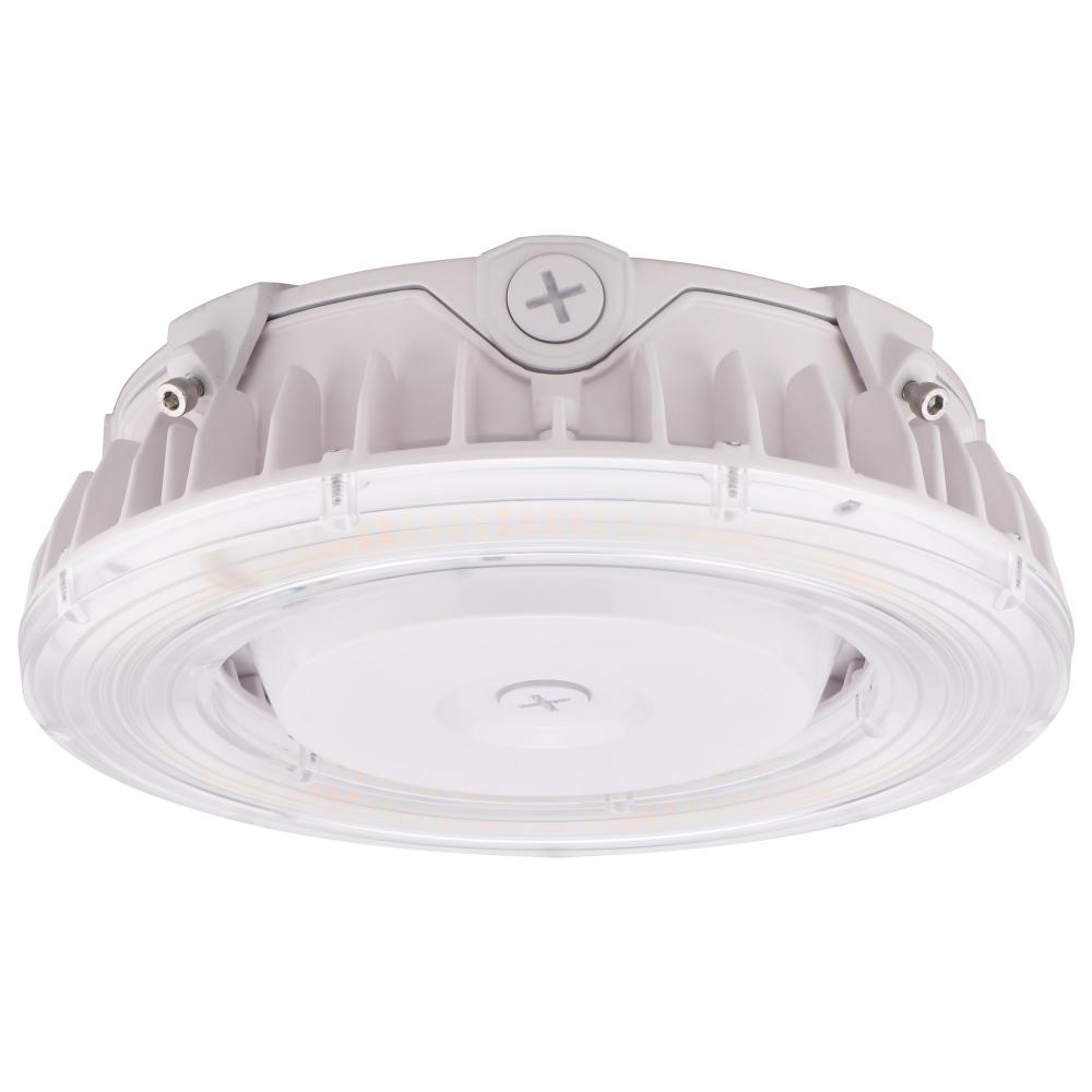 LED Canopy Fixture; 55 Watt; CCT Selectable; White Finish