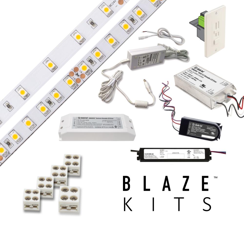 Blaze 200 LED Tape Light, 24V, 4200K, 16.4 ft. Spool with Switchex