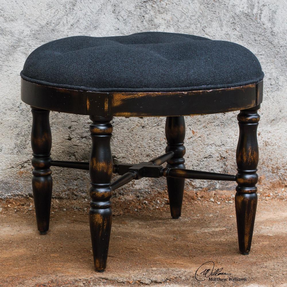 Chione Black Small Stool