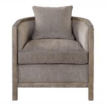 Uttermost 23359 - Viaggio Gray Chenille Accent Chair